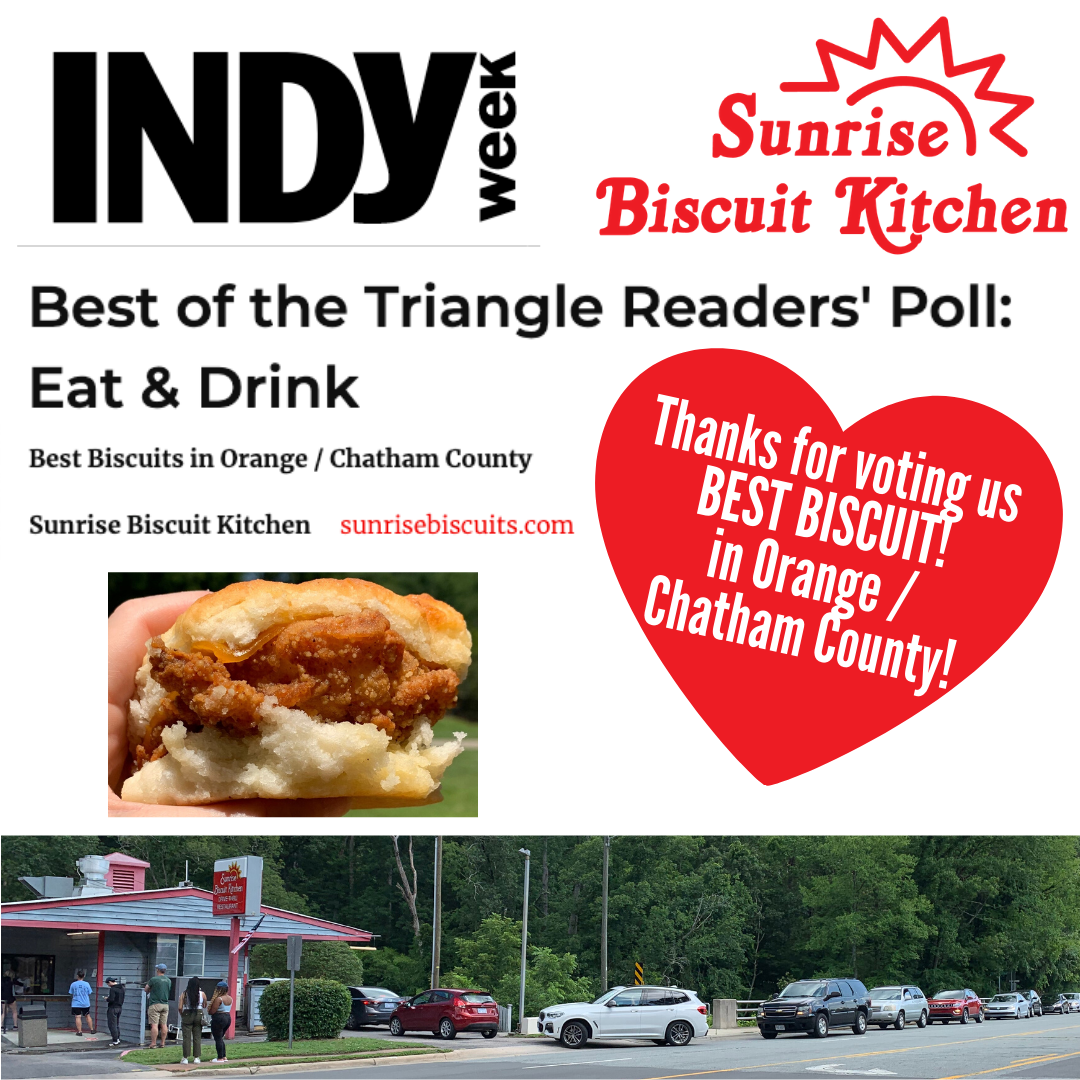 IndyWeek Best Biscuit Orange County and Chatham County 2020